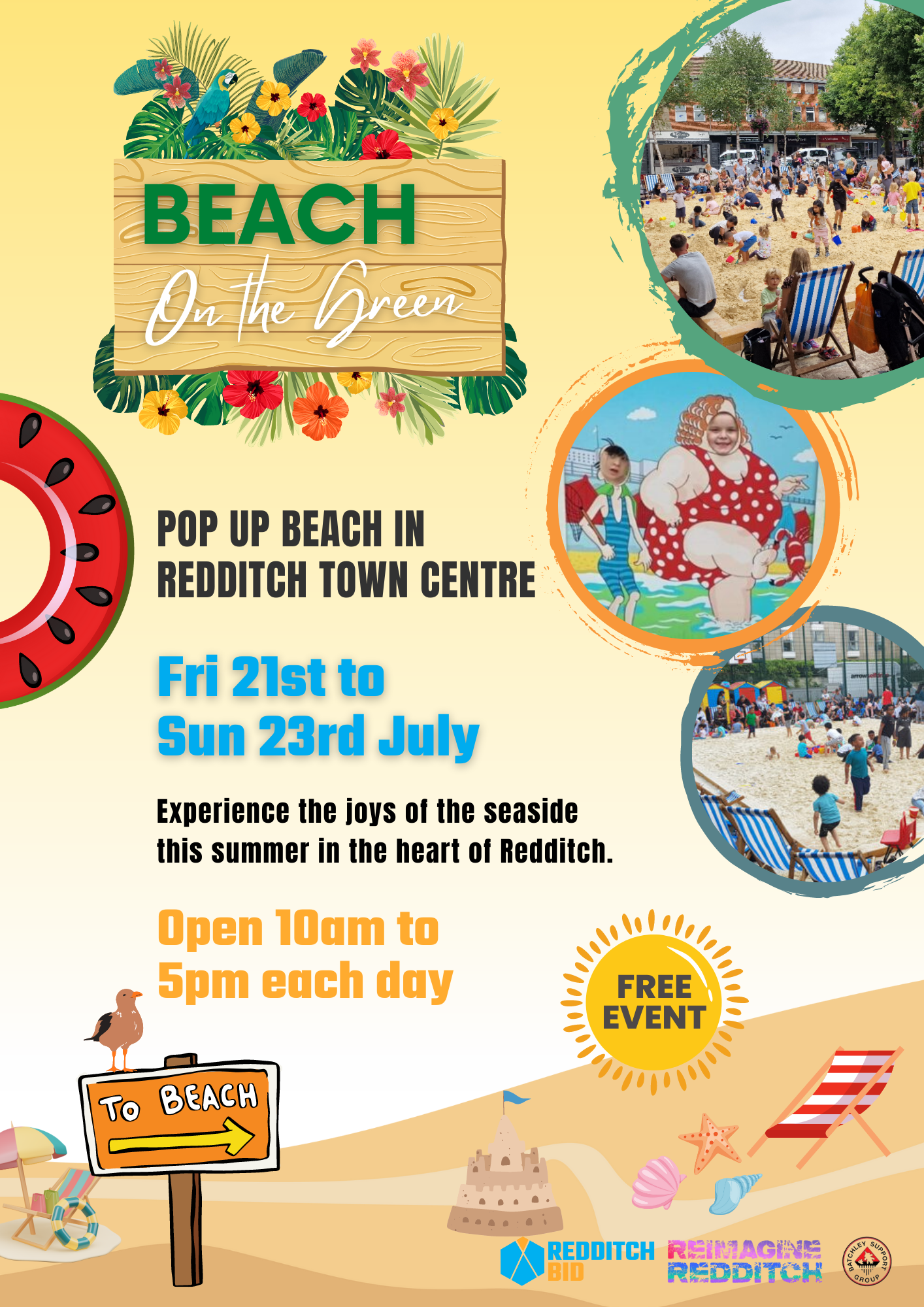 The seaside is coming to Redditch this summer