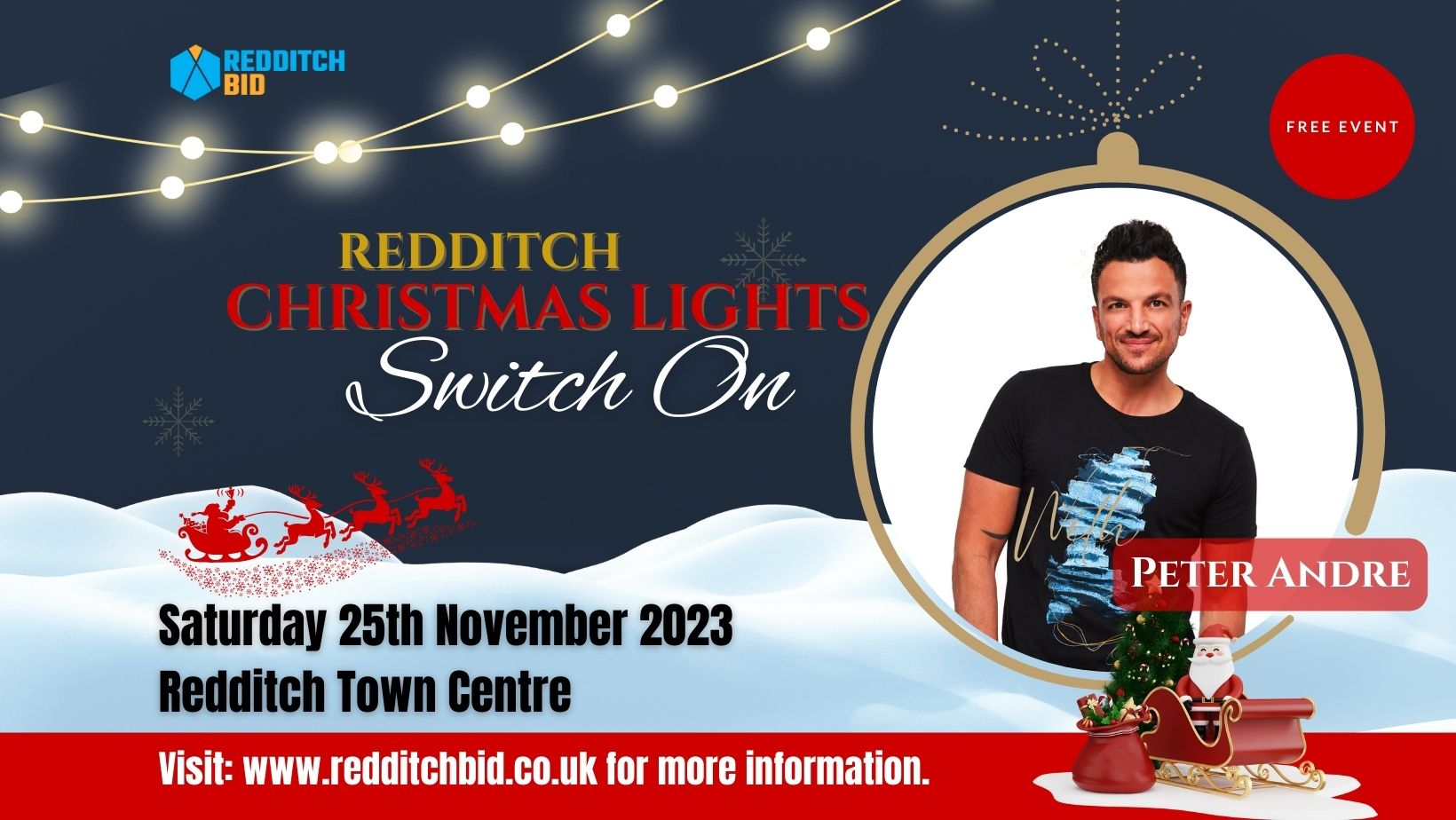 Christmas Lights Switch on with Special Guest Peter Andre